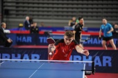 Action shot of Matthew at the ETTU 2020 U21 European Championships in Varaždin, Croatia Photo Source: ittfworld
